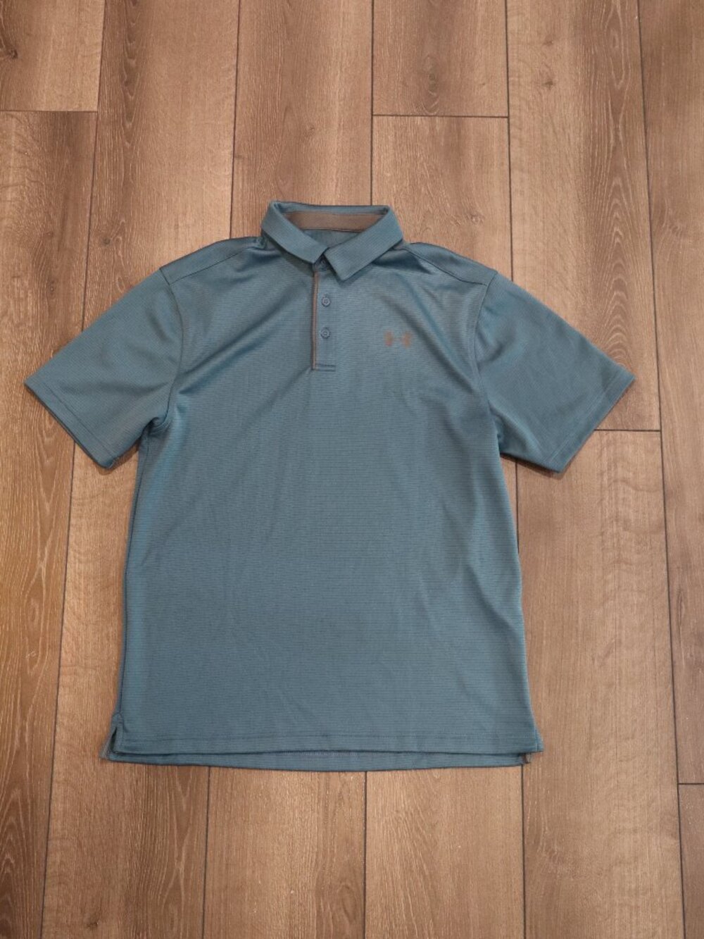 Mens Teal Under Armour Golf Polo Sz M
